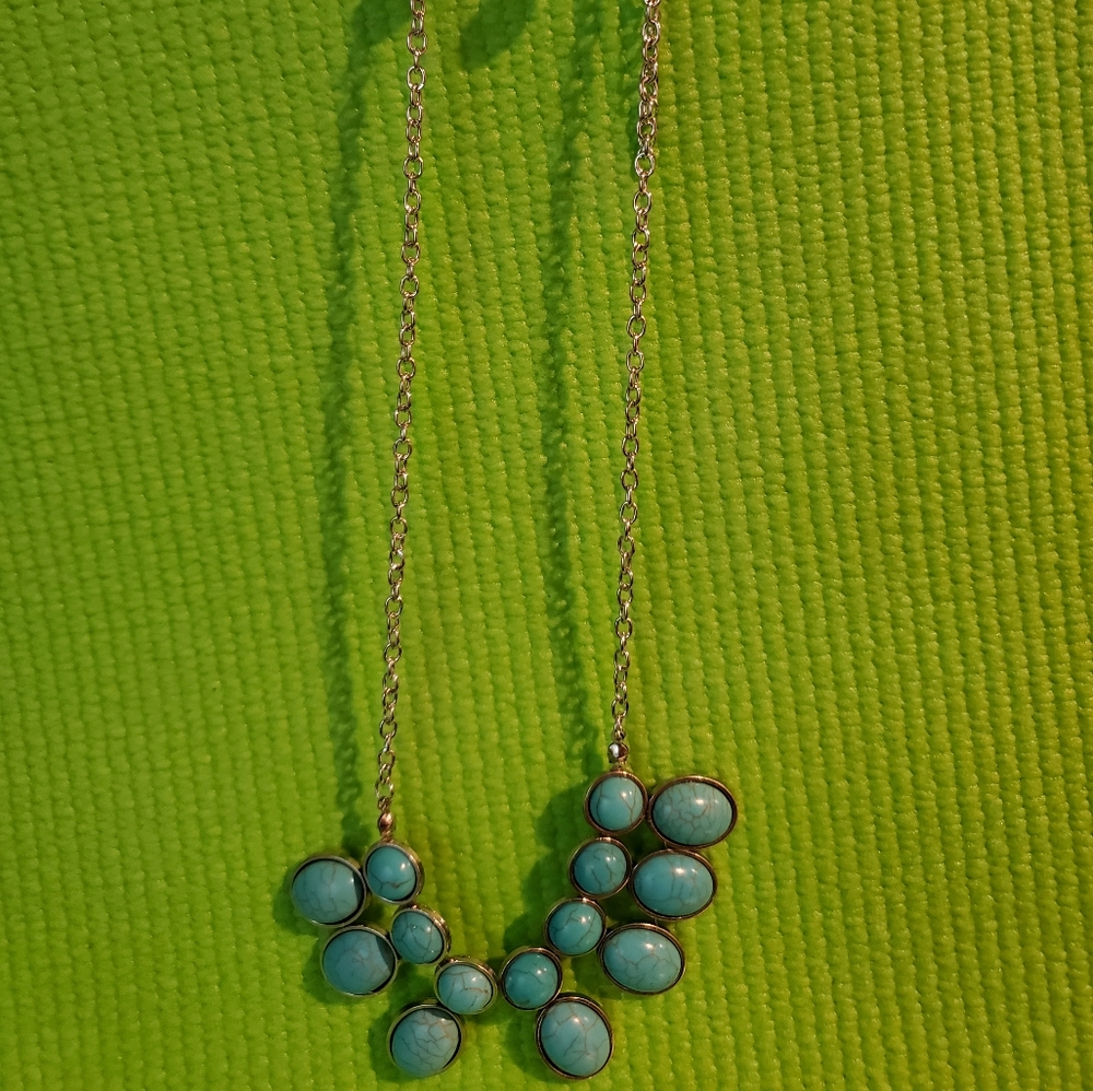 Paparazzi Turquoise and Silver Earring Set